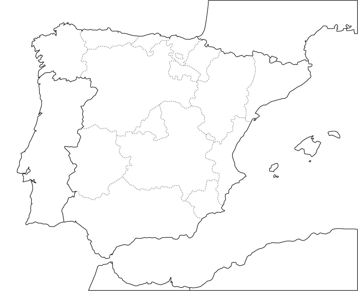 llanura mapa de España