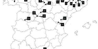 España estaciones de esquí mapa