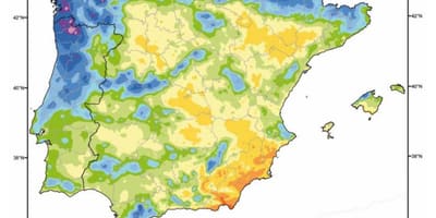 España precipitaciones mapa