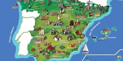 Mapa de España monumentos