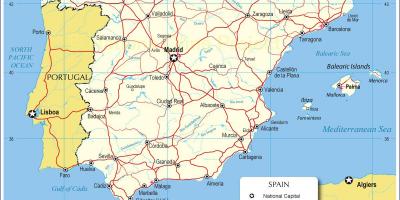 Mapa de España transportes