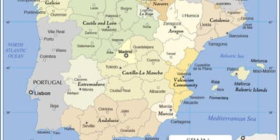 España en un mapa
