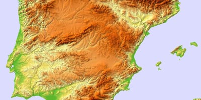 Mapa de España de socorro