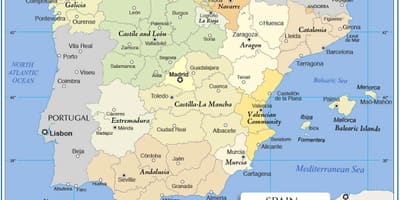 Mapa político de España