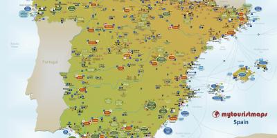 Mapa de España de turista